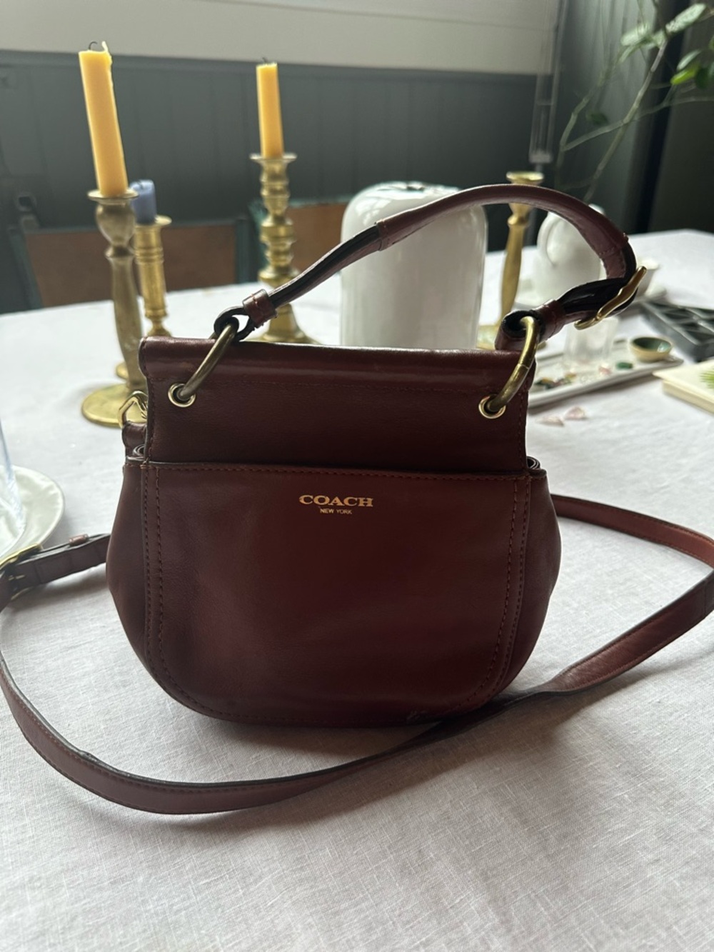 Vintage Coach Willis Mini Crossbody Bag Brown. - Picture 4 of 4